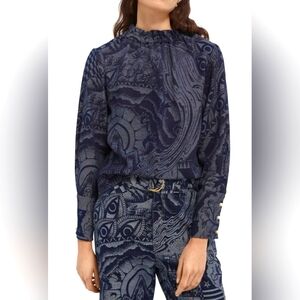 Scotch & Soda Jacquard Top Blouse SzSmall